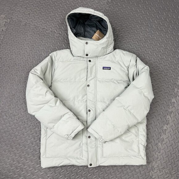 Patagonia Downdrift Jacket Size 2XL Mens Sleet Green Grey Full Zip Puffer $329